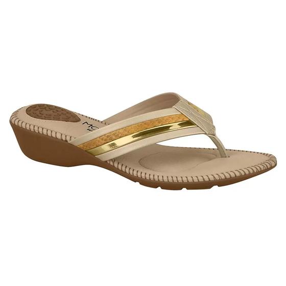 Imagem de Chinelo/Tamanco Modare Ultraconforto 7017.453 Feminino-Bege/Dourado