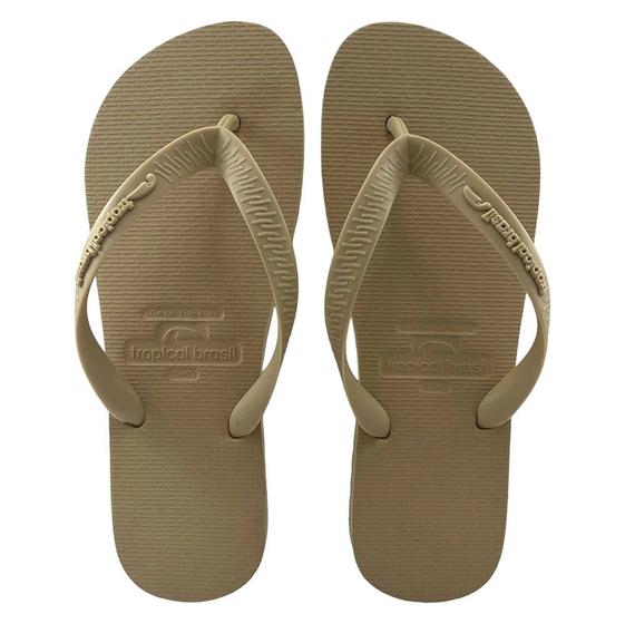 Imagem de Chinelo Tropical Brasil Unissex Bicolor Areia 41/42