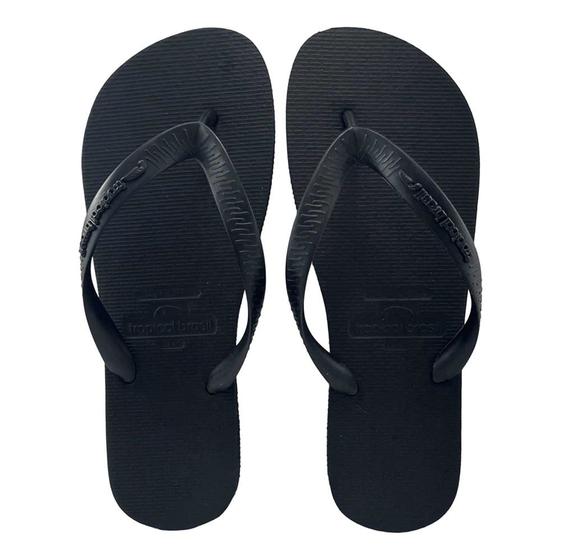 Imagem de Chinelo Tropical Brasil Unissex Bicolor Preto 37/38