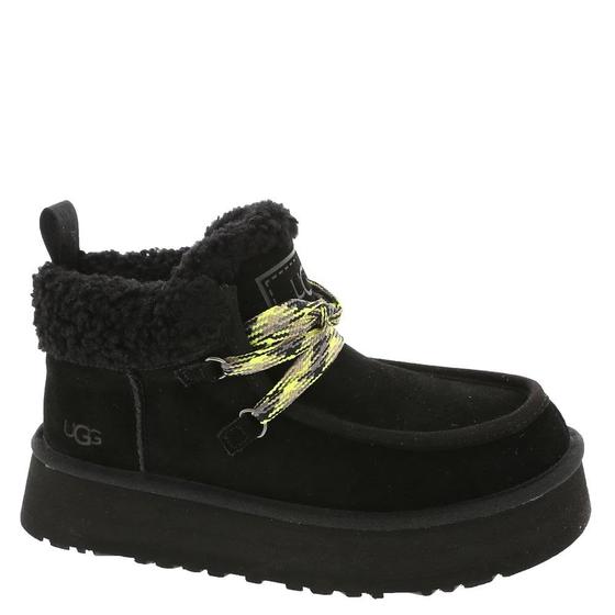 Imagem de Chinelo UGG Funkarra Cabin Cuff Feminino - Preto - Tamanho 8