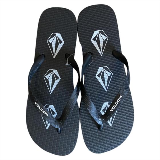 Imagem de Chinelo Volcom Iconic Logo Stone Verão 24/25 Original Preto