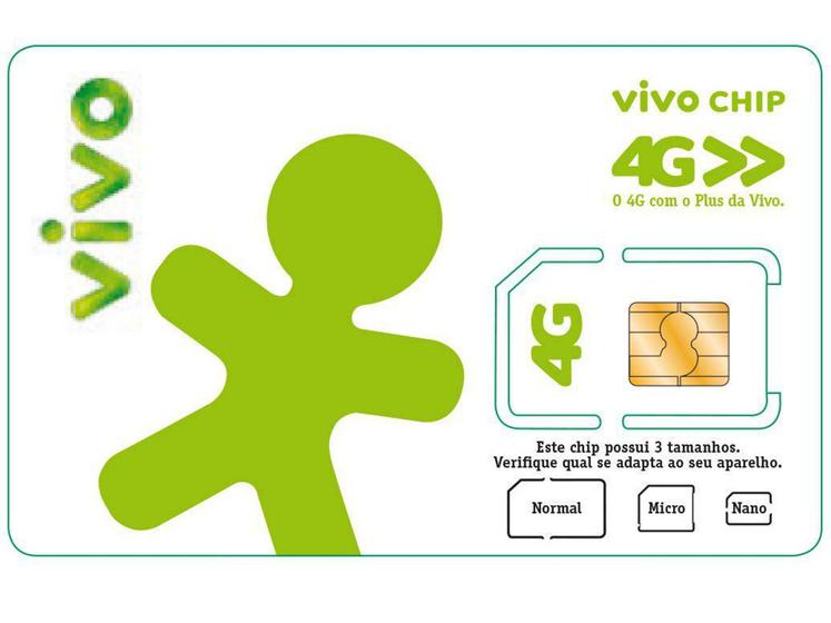 Chip Nano chip Vivo 4G Pré-Pago todos DDD Menor preço em Chip Nano chip Vivo 4G Pré-Pago todos DDD