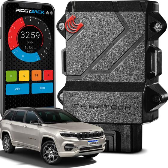 Imagem de Chip para Aumentar Potência e Torque Commander 2.0 TD380 Diesel 22 a 24 - Módulo Piggyback Faaftech