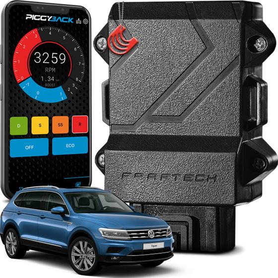 Imagem de Chip para Aumentar Potência e Torque Tiguan 1.4 250 TSI 2018 a 2020 - Módulo Piggyback Faaftech