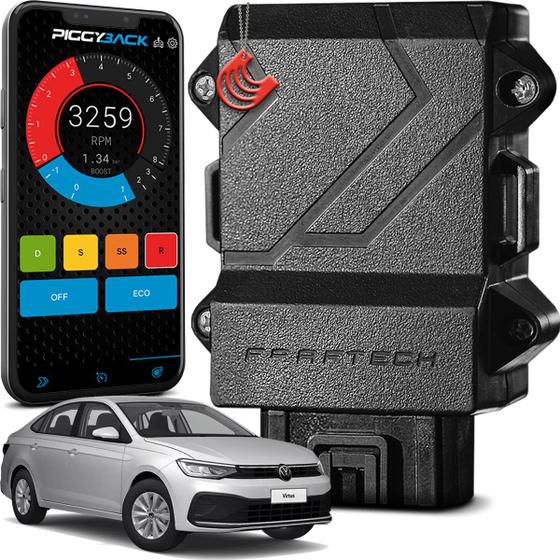Imagem de Chip para Aumentar Potência e Torque Virtus 1.0 170 TSI 2023 a 2025 - Módulo Piggyback Faaftech