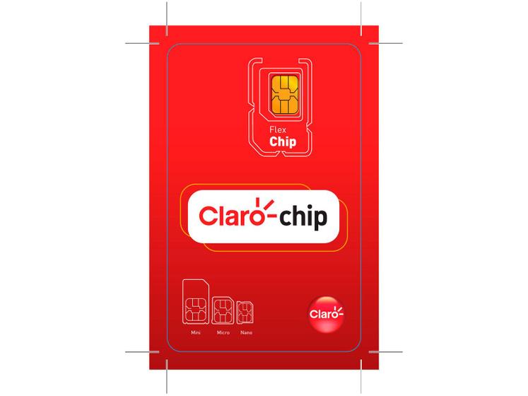 Chip Triplo Corte Claro 5G Pré-Pago Cobertura Nacional Imagem de Chip Triplo Corte Claro 5G Pré-Pago Cobertura Nacional