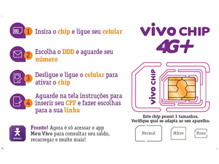 Imagem de Chip Triplo Corte Vivo 4G