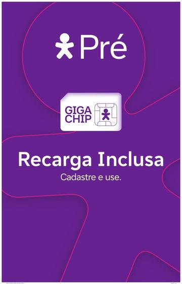 Imagem de Chip Vivo Pré Pago  Giga Chip com Recarga Inclusa