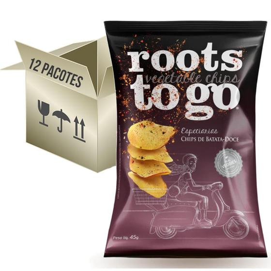Imagem de Chips Batata-Doce Roots To Go Especiarias 45G (12 Pacotes)