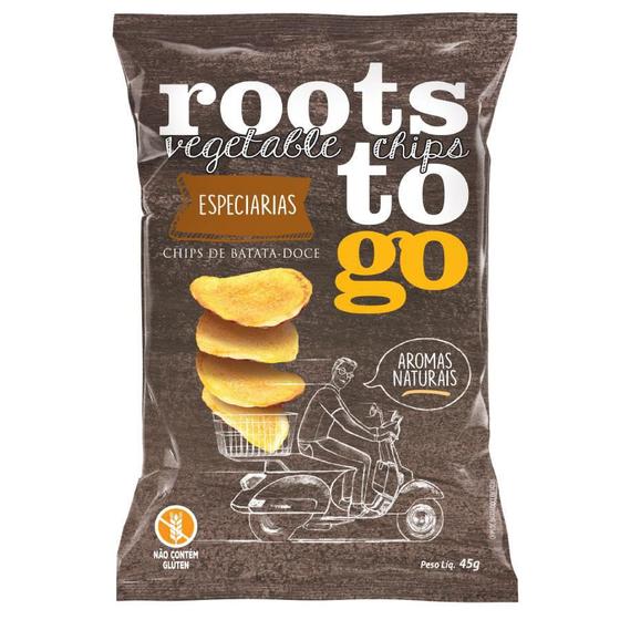 Imagem de Chips De Batata Doce Sabor Especiarias 45G - Roots To Go