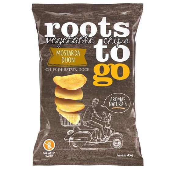 Imagem de Chips De Batata Doce Sabor Mostarda Dijon 45G - Roots To Go