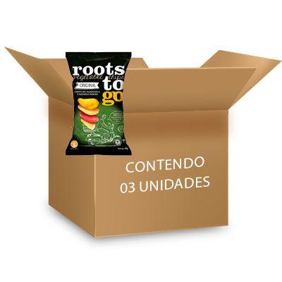 Imagem de Chips De Mandioca E Batatas-doces Original Roots To Go Contendo 3 Pacotes De 45g Cada