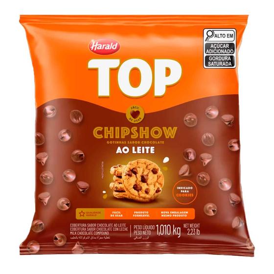 Imagem de Chips Gotas Chocolate ao Leite Chipshow 1,010Kg - Harald