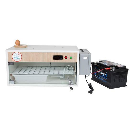 Chocadeira ALTA ECLOSÃO Automática Trivolt 60 ovos e 2 ventiladores com ovoscópio e carregador embutido (GC 60 TC) Menor preço em Chocadeira ALTA ECLOSÃO Automática Trivolt 60 ovos e 2 ventiladores com ovoscópio e carregador embutido (GC 60 TC)