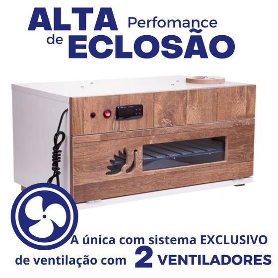 Chocadeira Elétrica Automática ALTA PERFORNANCE DE ECLOSÃO Premium PID 70 ovos Bivolt com 2 ventiladores e Ovovscópio é boa?