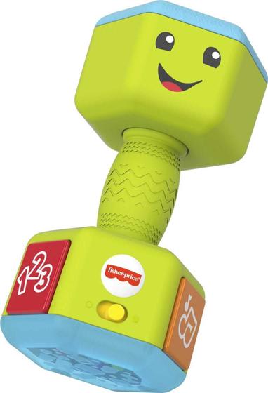 Imagem de Chocalho Fisher-Price Laugh & Learn - Halteres com Música, Luzes e Aprendizado (6 a 36 meses)