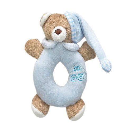 Imagem de Chocalho Para Bebês Urso Nino Azul Zip Toys