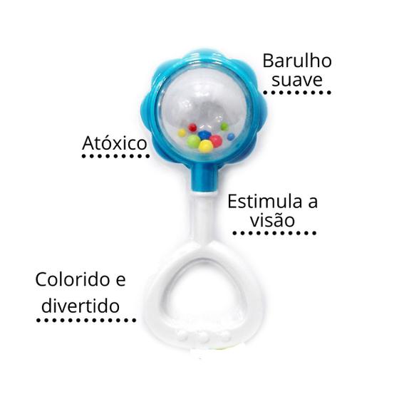 Imagem de Chocalho vintage infantil bebes barulinho bola de cristal