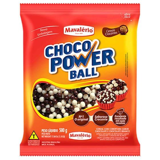 Imagem de Choco Power Ball Médio Sortido 500g - Mavalério - Mavalerio