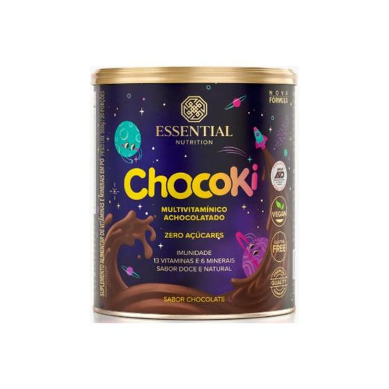 Imagem de ChocoKI 300g Achocolatado Vitaminado Essential Nutrition