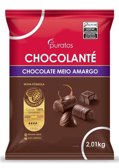 Imagem de Chocolante Puratos Gotas 2,01kg Meio Amargo