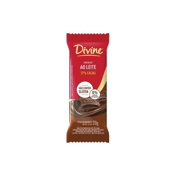 Imagem de Chocolate ao Leite 37% Cacau Sem Glúten Divine 12x20g