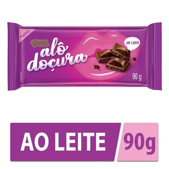 Chocolate Ao Leite Alô Doçura 90g Garoto Chocolate / Barra de