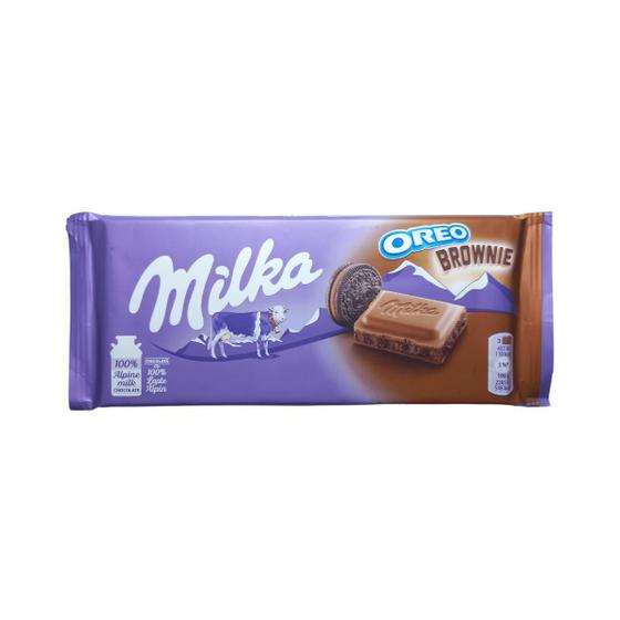 Imagem de Chocolate ao leite Milka Oreo Brownie 100g Importado