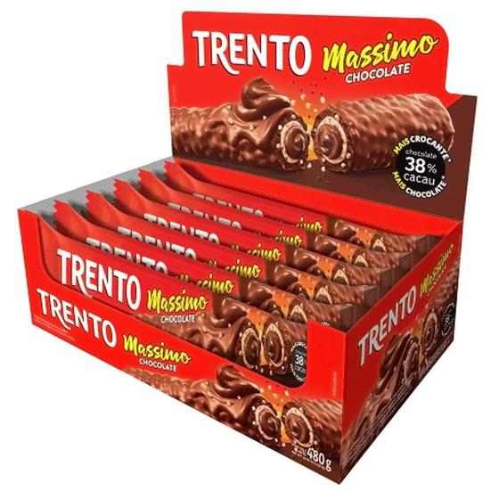 Imagem de Chocolate ao leite TRENTO MASSIMO Chocolate - c/ 16 un
