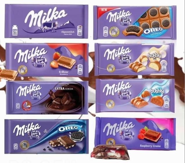 Chocolate Barra Milka 100g - Vários Sabores (6 Unidades) Menor preço em Chocolate Barra Milka 100g - Vários Sabores (6 Unidades)