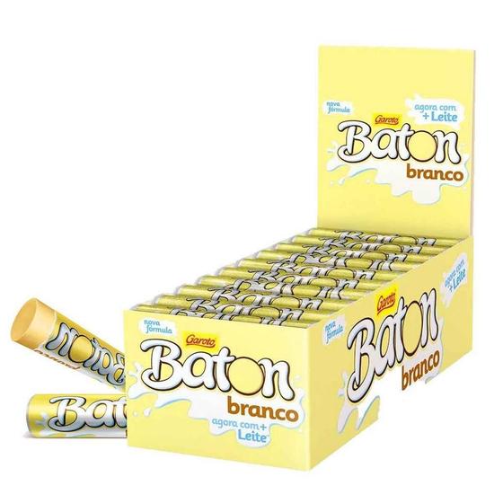 Imagem de Chocolate Baton Branco - Com 30 Uni.