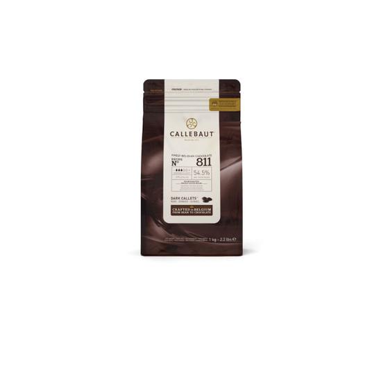 Imagem de Chocolate Belga 811 Dark 54,5 Callets 1kg Callebaut Nobre