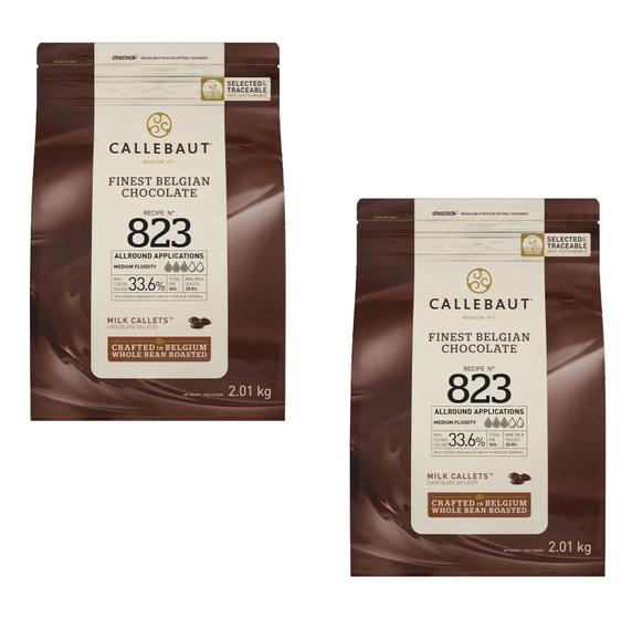 Imagem de Chocolate Belga Callebaut Ao Leite 823 2,01Kg-Kit 2 Pacotes