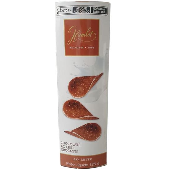 Imagem de Chocolate Belga Crispy Aoleite Chips Hamlet 125 Gr