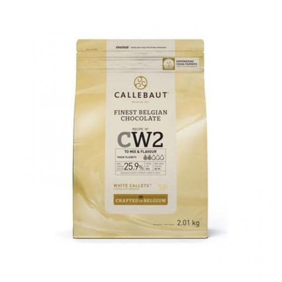 Imagem de Chocolate Belga Cw2 White 25,9% Callets 2,01kg Callebaut