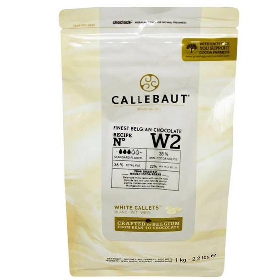 Imagem de Chocolate Belga White W2 Callets 28% 1Kg Callebaut