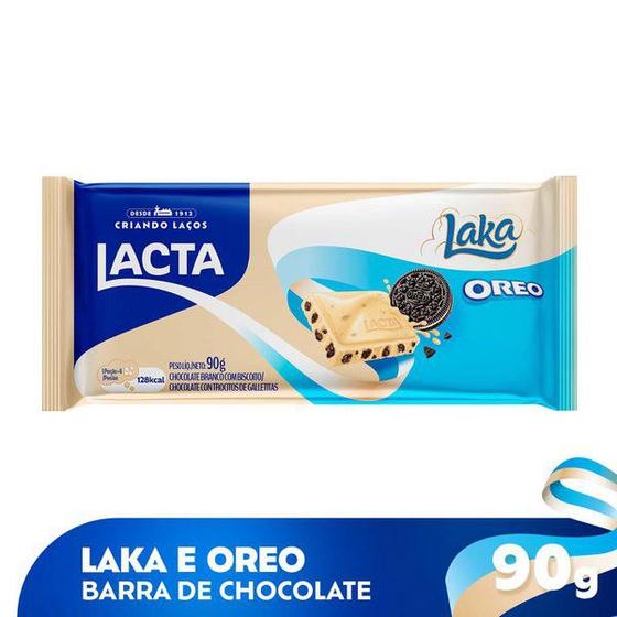 Imagem de Chocolate Branco com Biscoito Oreo LACTA 90g