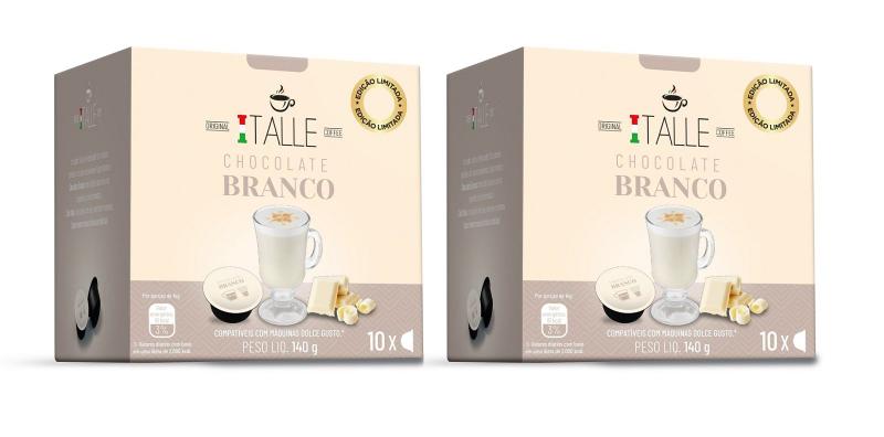 Imagem de Chocolate Branco Dolce Gusto Capsulas Cafe Italle kit 2