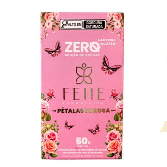 Imagem de Chocolate Branco Pétalas de Rosas FEHE 50g