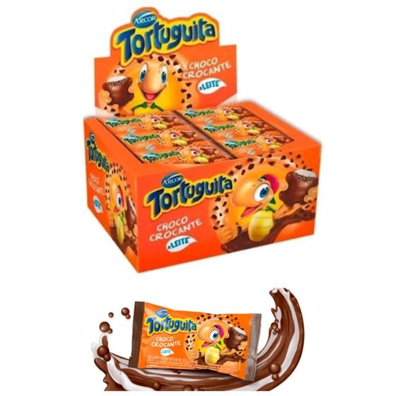 Chocolate Choco Crocante Tortuguita Caixa C 24 Unidades - Arcor 