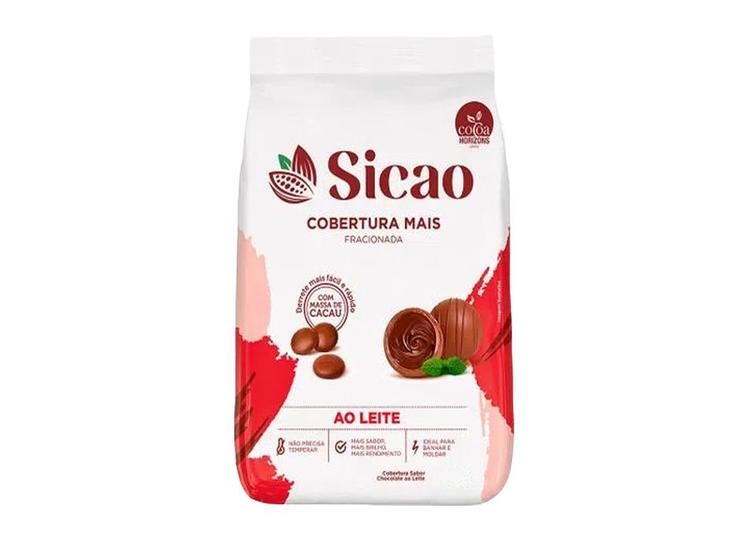 Imagem de Chocolate Cobertura Fracionada Mais Ao Leite 2,05kg - Sicao