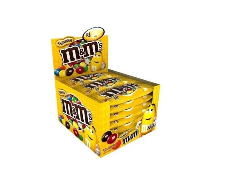 Imagem de Chocolate Confeito M&Ms Amendoim 45Gr Com 36Un - Mars