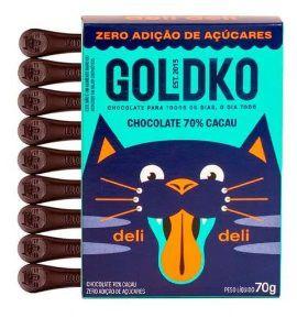 Imagem de Chocolate Deli Deli 70% cacau Zero Açúcar Goldko 70g