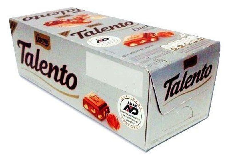 Imagem de Chocolate Diet Com Avelã Mini Talento 25g C/15un - Garoto