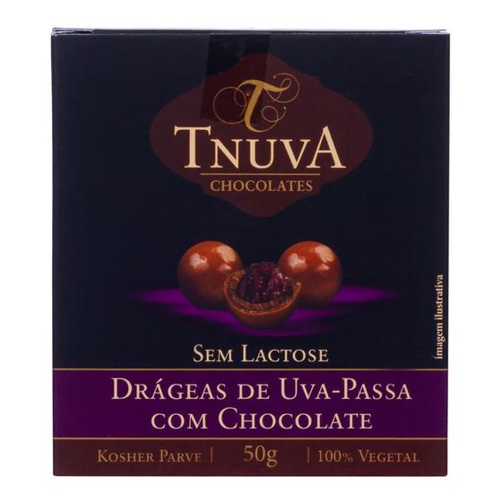 Imagem de Chocolate Drágeas Tnuva Uva Passa 50g