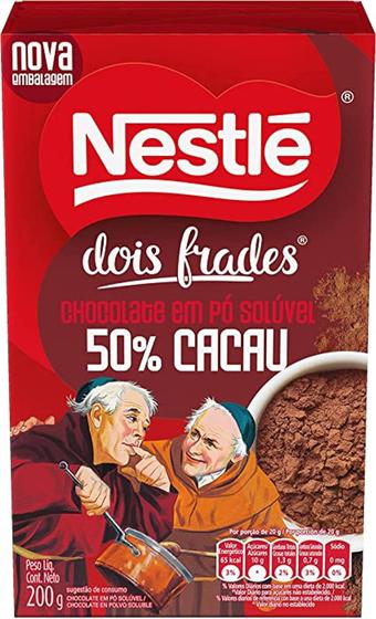 Chocolate em Pó 50% Cacau Nestlé Dois Frades - 200g Menor preço em Chocolate em Pó 50% Cacau Nestlé Dois Frades - 200g