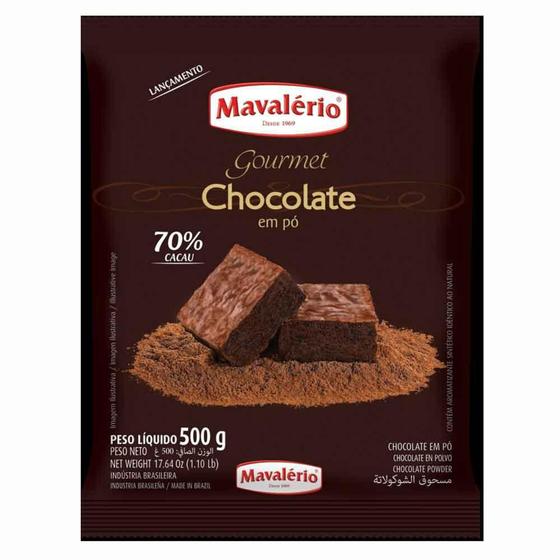 Imagem de Chocolate em Pó 70% Cacau Gourmet 500g - Mavalério - MAVALERIO