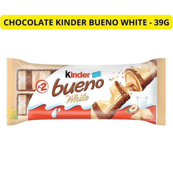 Chocolate Ferrero Kinder Bueno White Original Nfe Chocolate / Barra