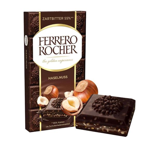 Chocolate Ferrero Rocher Dark Meio Amargo com Avelã 90g Ferrero