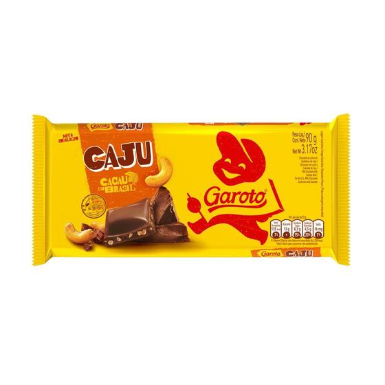 Imagem de Chocolate Garoto ao Leite com Castanha de Caju 90g